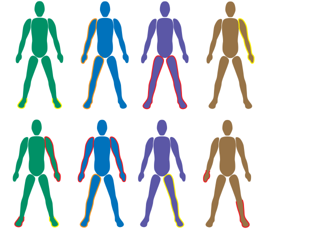 Colour glow variants